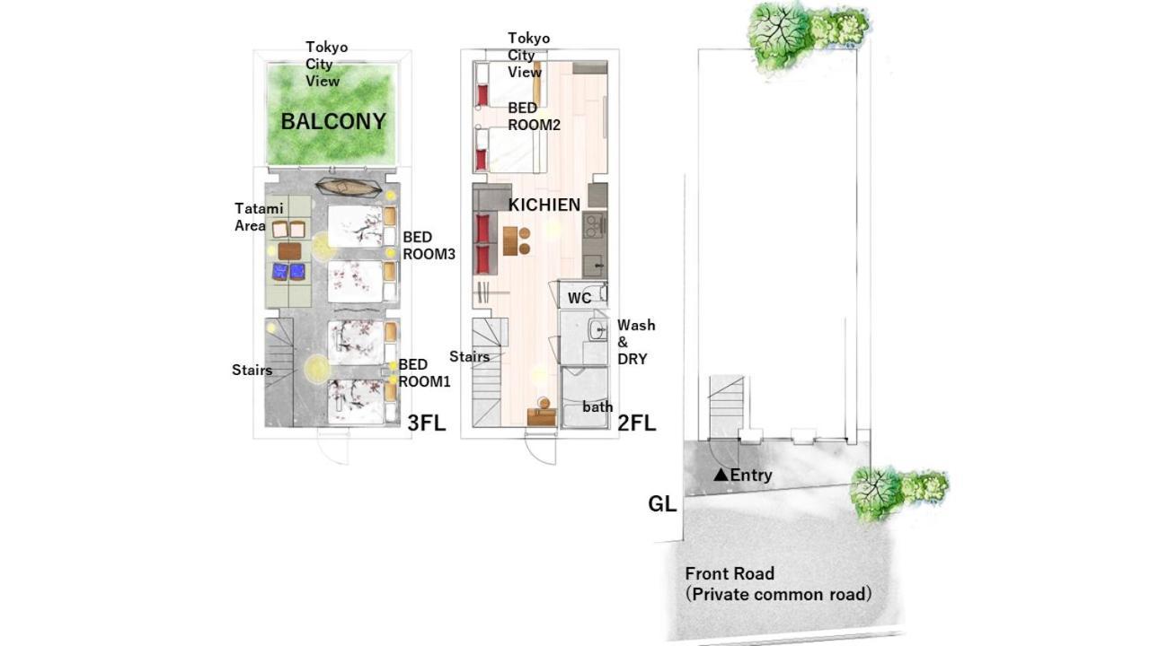 Shibuyayoyogi Shinjuku 8psn 70sqm New Maisonette 公寓 *
